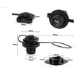 thumbnail image 5 of Valves for inflatable boat, Mmgoqqt, set of 6 pieces, black, 5 of 5