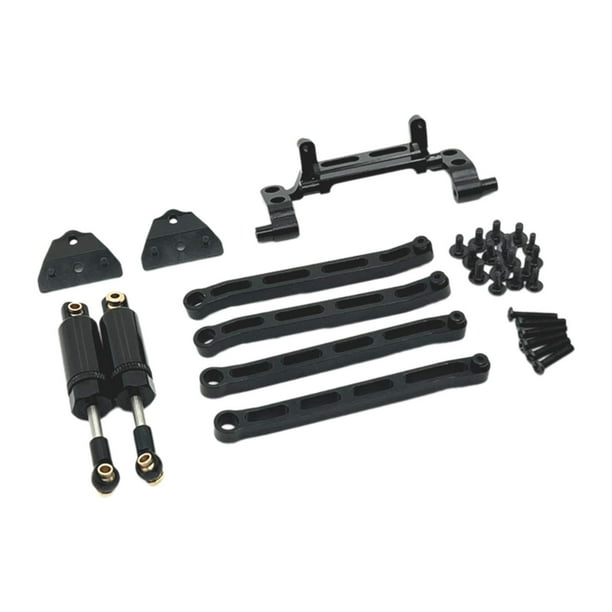Amortiguador de metal RC, accesorios de bricolaje, modelo de repuesto, kits de actualizaciones de juguetes, piezas de repuesto para negro