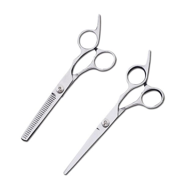 Kit de corte de pelo profesional, tijeras, 6 tijeras de pelo con peine para cualquier persona y mascota, paquete de 2+2