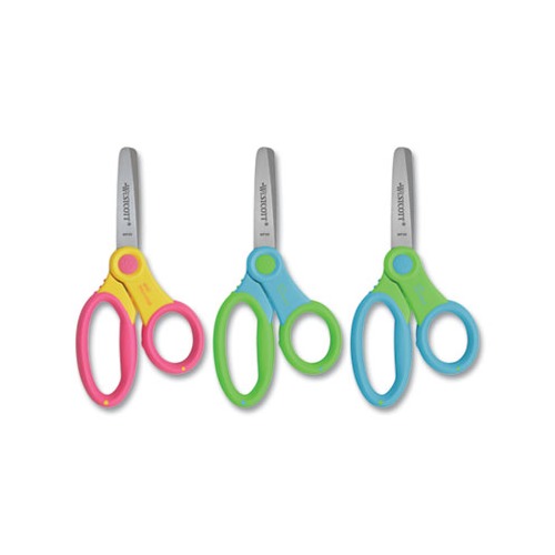 Ultra Soft Handle Scissors with Antimicrobial Protection 5" Long, 2" Cut Length, Randomly Assorted Straight Handles