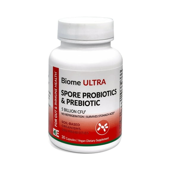 Dynamic Enzymes Biome Ultra Spore Probiotics & Prebiotic, 30 Capsules