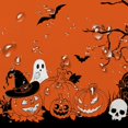 thumbnail image 4 of Rectangle Halloween Tablecloth 60x102In,Orange Pumpkin Skull Ghost Tablecloths,Polyester Waterproof Wrinkle-Resistant and Durable Table Cloth,Suitable for Halloween,Parties,Holiday,Kitchens, 4 of 6