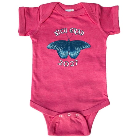 

Inktastic NICU Grad 2027 with Blue Butterfly Gift Baby Boy or Baby Girl Bodysuit