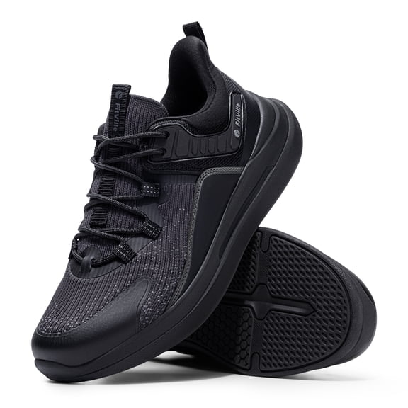 FitVille Men's Wide Fit Walking Shoes Lightweight Slip-resistant Comfortable Sneakers for Men with Arch Support