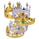 thumbnail image 3 of piezas de corona de rey para fiesta de Halloween, corona monarca dorada y plateada, chapada en plástico, corona real, corona de reina, accesorio de teatro para Halloween, recuerdos de fiesta de cump, 3 of 4