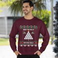 thumbnail image 3 of Christmas Sweatshirt, Deck the Halls with Golf Balls Funny Christmas Sweatshirt, Unique Holiday Golfer Sweatshirt, Golf Lover Gift for Women & Men, 3 of 5