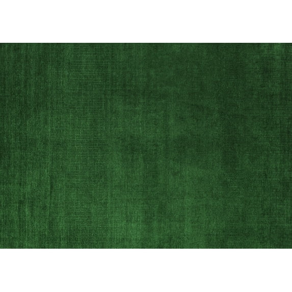 Ahgly Company Indoor Rectangle Abstract Emerald Green Modern Area Rugs, 8' x 10'