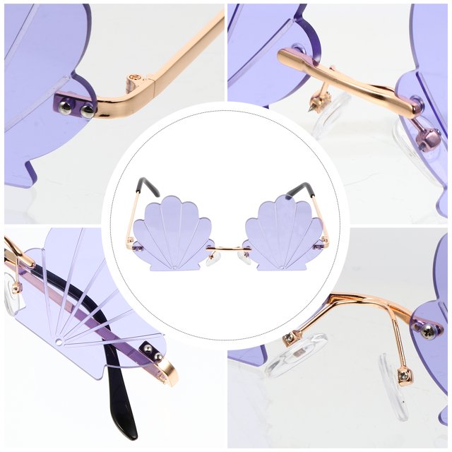 Purple Funny Sunglasses for Party Photo Props with Highquality Material and Longlasting Durability 1Pc