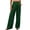 Green, variant on Women’s Wide Leg Dress Pants Pull on High Waist Pleated Office Trousers Loose Casual Business Work Bottoms with Pockets XL