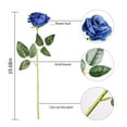 thumbnail image 7 of TETOU 10 Pcs Artificial Rose Flowers Silk Roses Real Touch for Party Bridal Wedding Centerpiece Bouquet(Blue), 7 of 7