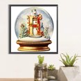 thumbnail image 3 of Pintura de diamante 5D DIY taladro redondo completo letra de Navidad cristal H Kit decoración 40x40cm FLhrweasw Nuevo, 3 of 9