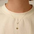 thumbnail image 6 of Gelin Double Heart Y-Necklace in 14K Solid Gold, 6 of 9