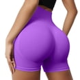thumbnail image 1 of PEASKJP Women's Shorts High Waisted Quick Dry Running Sport Shorts Running Workout Shorts Purple S, 1 of 5
