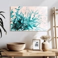 thumbnail image 3 of Elephant Stock Turquoise Dynamic Abstract Wall Art - Horizontal Canvas Wall Art - Living Room Wall Decor - Abstract Canvas - Teal And Turquoise Decor - 24" x 16", 3 of 8
