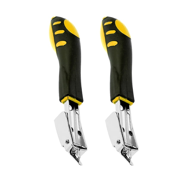 Grapadora manual con mango de plástico de 2 piezas para reparación de carpintería, multifunción, removedor de clavos