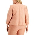 thumbnail image 2 of Kasper Womens Plus Linen Shawl-Collar Suit Jacket, 2 of 2