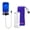 Blue, variant on LeLuv® Smart LCD iPump Red Penis Pump 9" x 1.38" Round Flange Cylinder