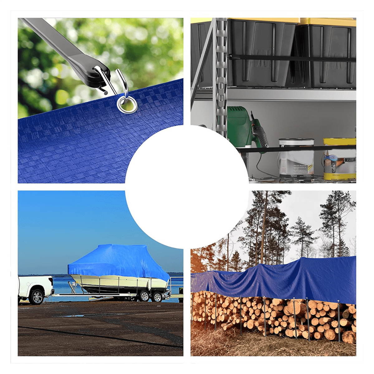 Rubber Bungee Cords Heavy Duty Outdoor, Bungee Straps, 10 Inch, 15 Inch, 21 Inch, 31 Inch for Cargo, Tarps, Trucks 12PCS
