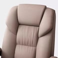 thumbnail image 4 of Wheel Back Cushion Office Chair Leather Lounge Executive Lazyboy Chair Retro Luxurious Sillon Reclinables Theater Furniture My Lux Decor Round, 4 of 23