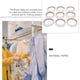 thumbnail image 3 of WORGEOUS 8 rollos de etiquetas de tamaño de ropa tejida, etiquetas de marca de ropa, etiquetas de uniforme escolar, 3 of 9
