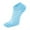 C-Light blue846, variant on Toe Socks For Women 5 Pairs Five Finger Striped Breathable Crew Socks Low Cut Sports Sock