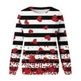thumbnail image 4 of Valentines Crewneck Sweatshirts Women Casual Love Heart Print Hoodless Sweatshirt Pullover Tops Long Sleeve Workout Shirts Relaxed Fit Valentine's Day Blouse Womens Oversized Sweatshirt, 4 of 5