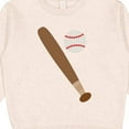 thumbnail image 3 of Inktastic Baseball Bat and Ball Toddler Sweatshirt, 3 of 4