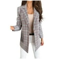 thumbnail image 2 of Vedolay Coats Women's Casual Puff Long Sleeve Open Front Work Office Blazers Jacket,Multicolor XL, 2 of 4