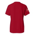 thumbnail image 6 of Only Moment Outdoor Casual Tee Crew Neck Short Sleeve 4th of July Short Sleeve Patriotic T-Shirt Memorial Day Graphic Tee Independence Day Tops Red,XL, 6 of 6