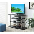 thumbnail image 2 of Convenience Concepts Designs2Go No Tools Wide Highboy TV Stand, Black, 2 of 9
