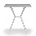 thumbnail image 5 of Basma White Plastic Square Dining Table, 5 of 8