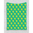 thumbnail image 1 of Yellow and Blue Tapestry, Shower Flower Pattern Blossoming Thailand Nature Summer Plants, Wall Hanging for Bedroom Living Room Dorm Decor, 40W X 60L Inches, Turquoise and Yellow, by Ambesonne, 1 of 2