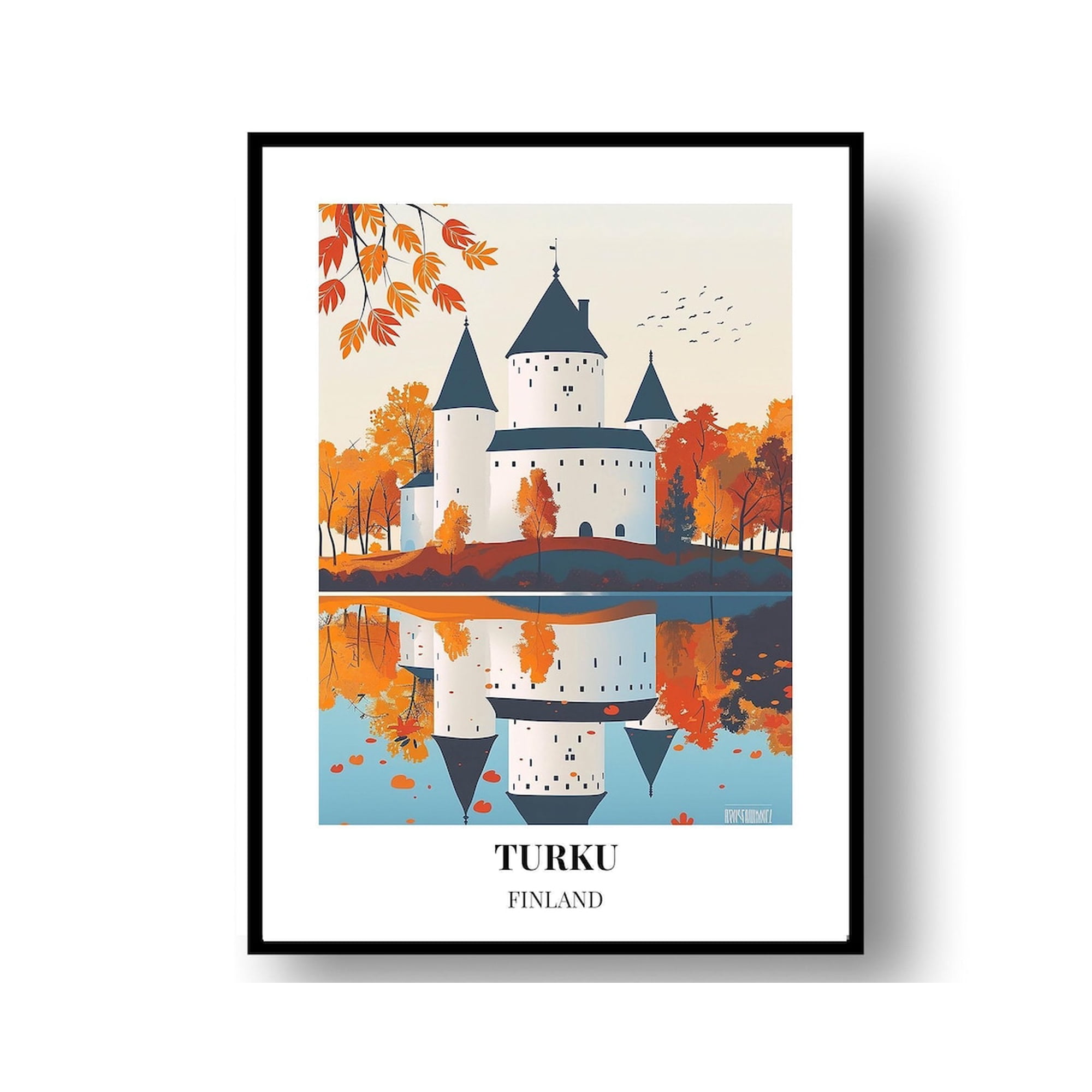 Travel Poster: Turku Finland Artwork