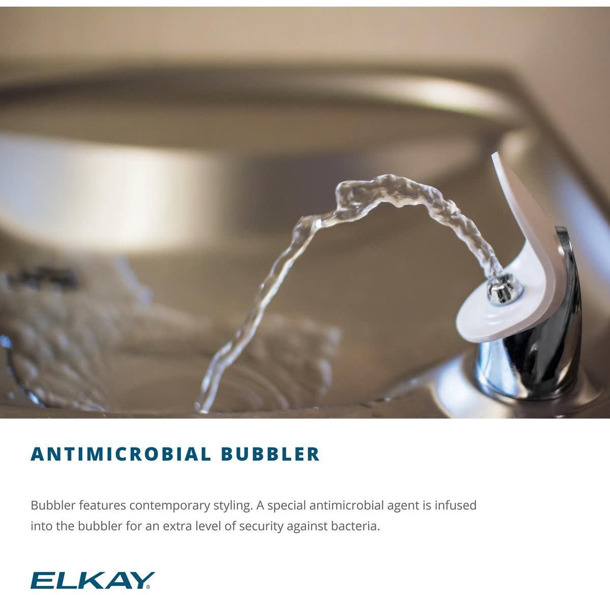 Elkay ADA Barrier Free Water Cooler, Stainless Steel, 5 Amp, 2 Station, 115V, 60Hz, EZSTL8SC