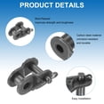 thumbnail image 4 of Uxcell 5Pcs 04B-1 Chain Offset Half Link Roller 6mm Pitch Carbon Steel Master Connector Links for 04B-1 Chain, 4 of 5