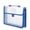 Blue, variant on Transparent PP File Envelopes with Buckle, Expandable A4 Document Pouch for Office Home Receipts Card Storage(1 Pcs)