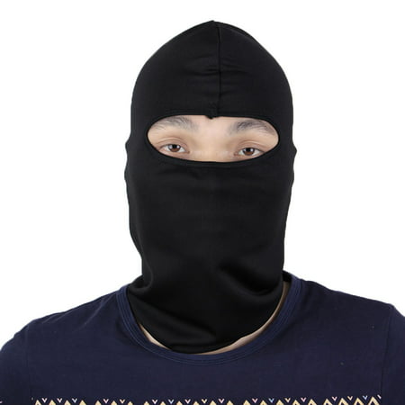 Motorcycle Hiking Full Face Mask Cover Neck Protecting Balaclava Cap Hat Black