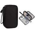 thumbnail image 4 of Jumpingount Bolsa de aseo de viaje de doble capacidad, bolsa de almacenamiento de cables de datos impermeable y a prueba de polvo, accesorios Viajes, Equipaje y Accesorios Varios negro trompeta, 4 of 6