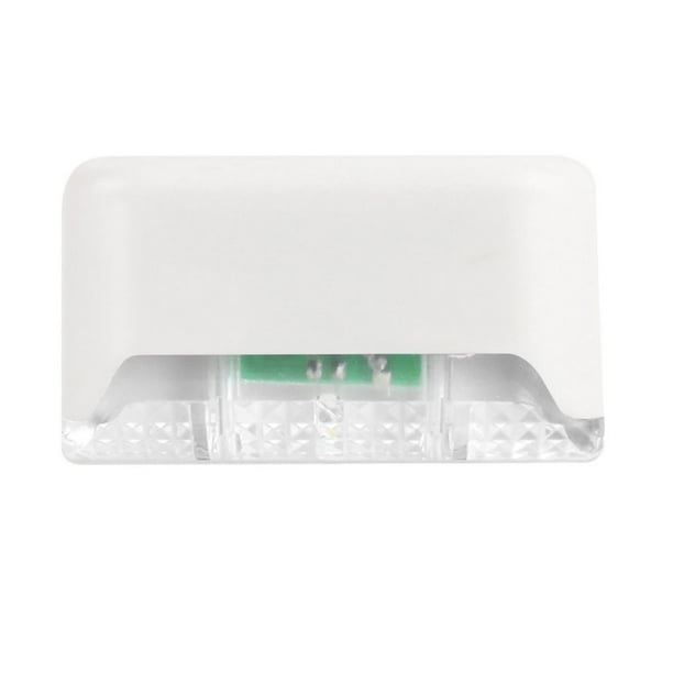 1/4/8/16 Uds LED lámpara Solar camino escalera exterior impermeable luz de pared jardín paisaje paso cubierta luces balcón valla luces solares Jardín y Patio LED de color de carcasa blanca Toystoory HA005403-08B
