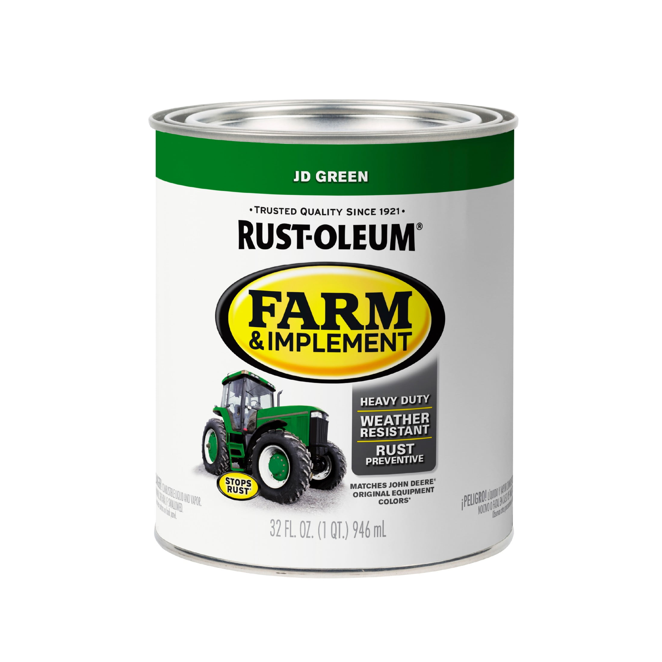 2 Pack, JD Green, Rust-Oleum Specialty Gloss Farm and Implement Paint-280108, 1 qt