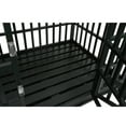 thumbnail image 4 of Heavy Duty 43" Dog Crate, Indestructible Dog Crate Kennels for Medium Large Dogs with Top Door and 4 Lockable Wheels, So Easy to Assemble, Black, 4 of 7