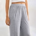 thumbnail image 4 of Bovxnpu Womens Pajama Pants Sleep Lounge Pants High Waist Wide Leg Casual Pants Comfortable Loose Sleepwear, 4 of 8