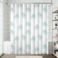 thumbnail image 2 of 72x72 Inch Fabric Shower Curtain Waterproof Polyester, Daisy Floral Print, 2 of 6