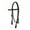 Black, variant on Showman Argentina Cow Leather Buckstitch Headstall