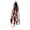 Red, variant on 27.6-Inch Elastic Dreaded Ponytail for Party Cosplay and Daily Wear (White)