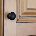 thumbnail image 5 of GlideRite 1 in. Classic Round Convex Cabinet Hardware Knob, Matte Black, 5 of 5
