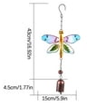 thumbnail image 2 of Holloyiver Butterfly Wind Chimes, Wind Chimes for Outdoor, 17" Glass Painted Mobile Romantic Chimes, Patio, Balcony, Garden Decoration, Lifelike Butterfly Deep Tone Style, Gifts for Mom, 2 of 5