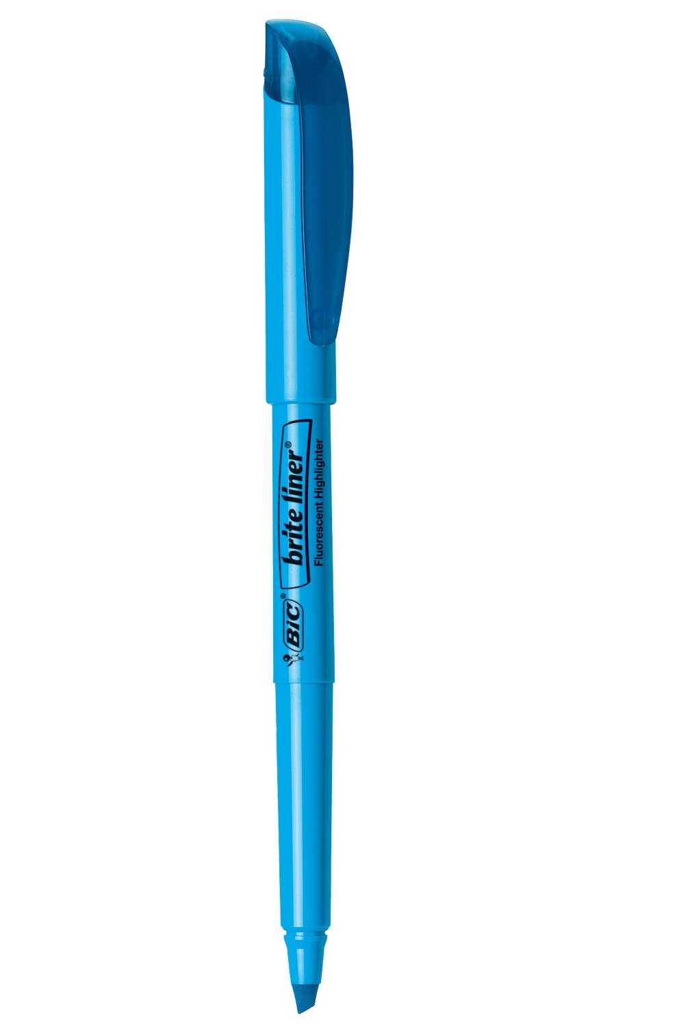 Bic Brite Liner NonToxic Pen Style Highlighter Blue, Pack 12