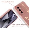 thumbnail image 2 of for Samsung Galaxy S24 Plus Case, Back Cute Plating Love Letter Graphic with Anti-Fall Lens Cameras Protection Soft TPU Shockproof Anti-Fingerprint Phone Cases for Women Girls -Pink, 2 of 12