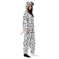 thumbnail image 2 of California Costumes Dalmatian Adult Fleece Jumpsuit Costume | Medium Unisex, 2 of 3